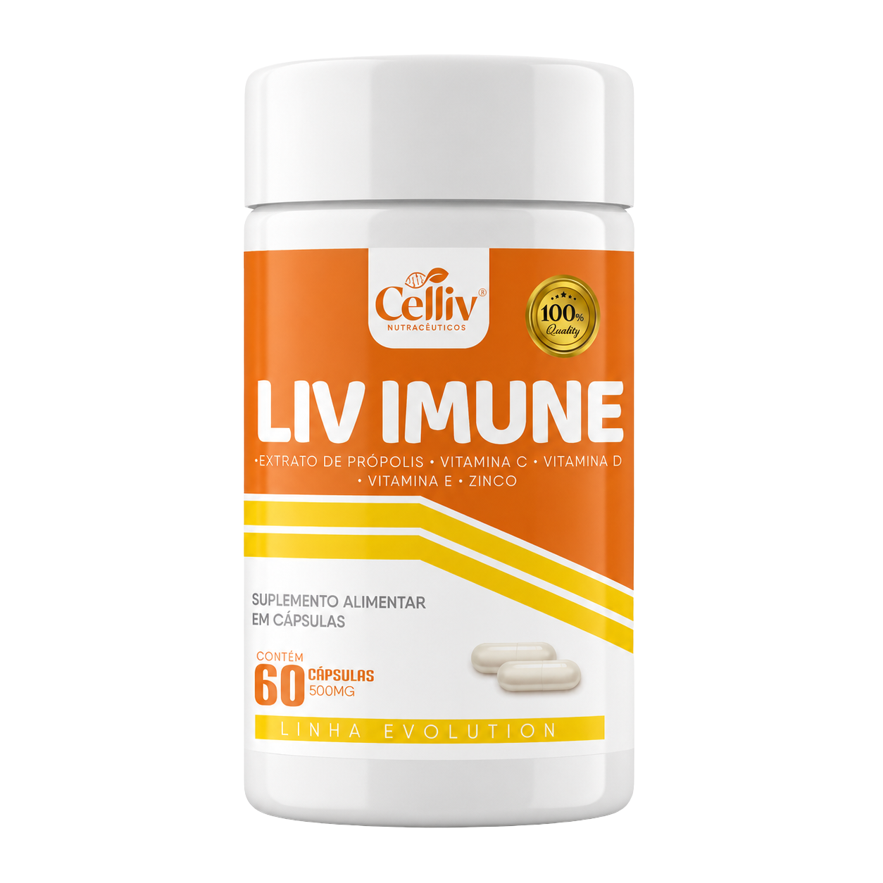 Liv Imune Celliv 60 Cápsulas Brisa Serena Suplementos
