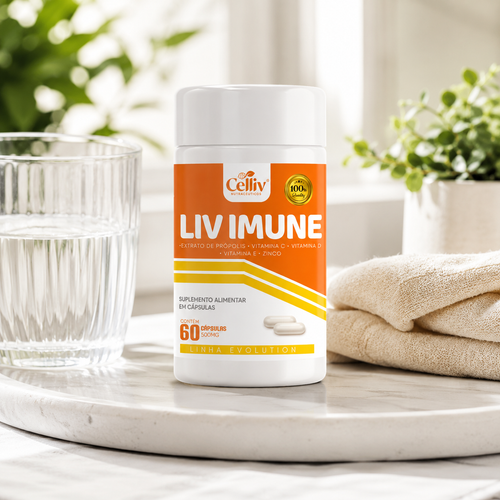 Liv Imune Celliv em rotina diária de bem-estar