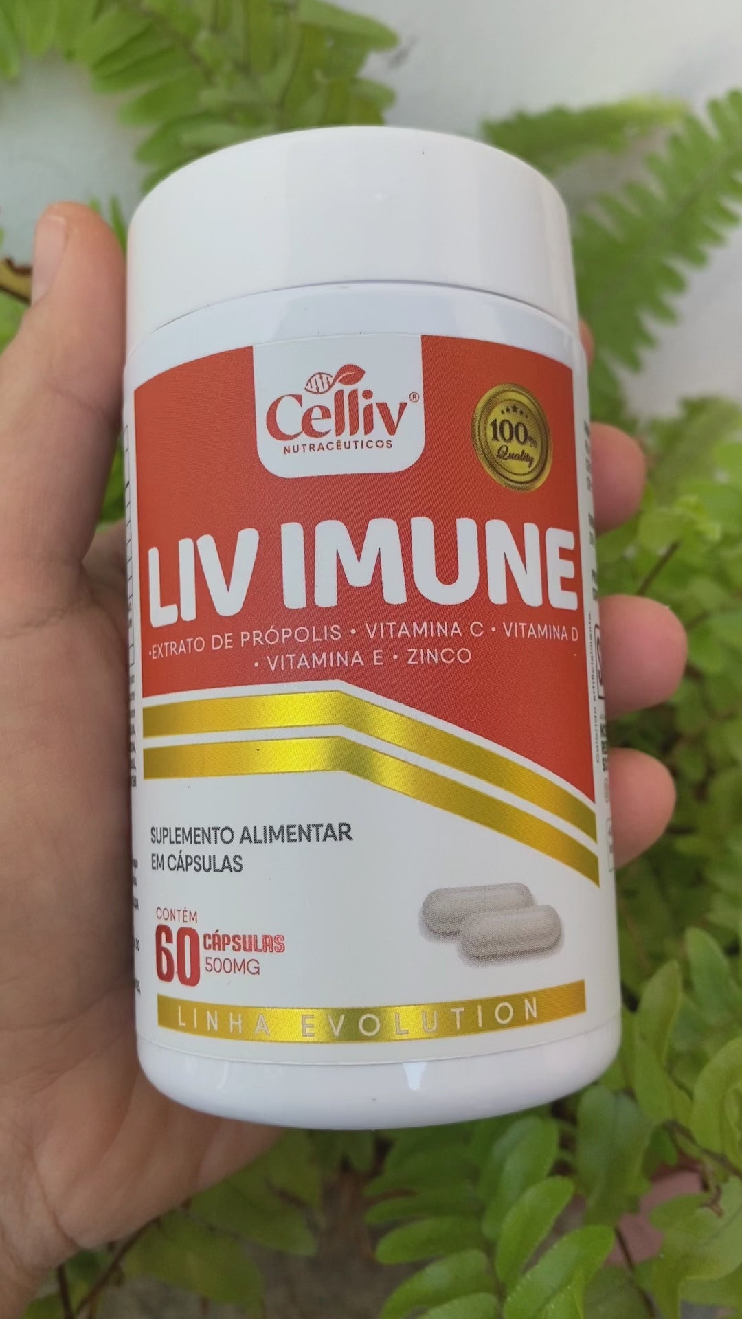 Vídeo do suplemento Liv Imune Celliv 60 cápsulas