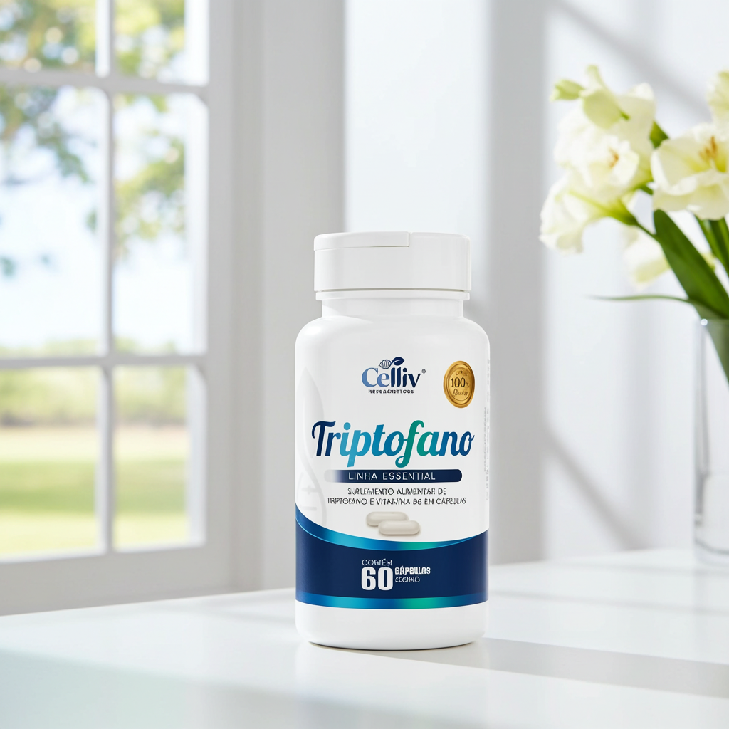 Triptofano + Vitamina B6 Celliv em rotina de bem-estar
